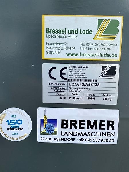 Bressel und Lade Schwergutschaufel L27 ATLAS AR