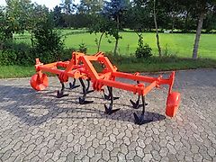 Rau Frontgrubber 3m Vorbaugrubber Anbaugrubber mit Zapfwellendurchtrieb&Hitch für Anbaugeräte 500mm Stützräder Klappbar zur Exakten Tiefenführung