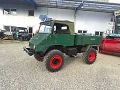 Mercedes-Benz Mercedes Unimog U 411 komplett restauriert, FZ, FH, Heckkrafthebe, Kippritsche