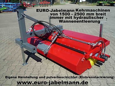 EURO-Jabelmann Kehrmaschinen, NEU, Breiten 1500 - 2500 mm, eigene Herstellung, für Schlepper + Stapler