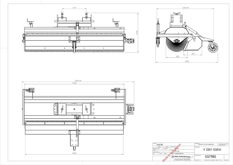EURO-Jabelmann Kehrmaschinen, NEU, Breiten 1500 - 2500 mm, eigene Herstellung, für Schlepper + Stapler