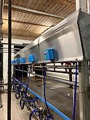 Lemmer Fullwood Melkstand, Melkanlage Lemmer Fullwood Doppel 6 er