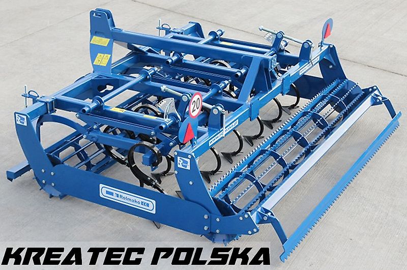 Rolmako Saatbettkombination kompakt U 684 mit Zinken SU, gehängte Version, Breiten von 2,5 m bis 6 m