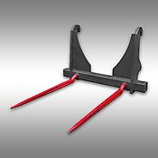 Jansen Ballenspieß für Hoflader Jansen HL-500E, Radlader, Kompaktlader, Hoftrac