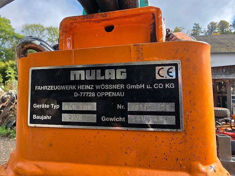 mulag MKM 700 Böschungsmäher Böschungsmulcher FME für Unimog 405 UGE UGN U300 400 500 423 427 430 530 MHU MFK DUA UNA