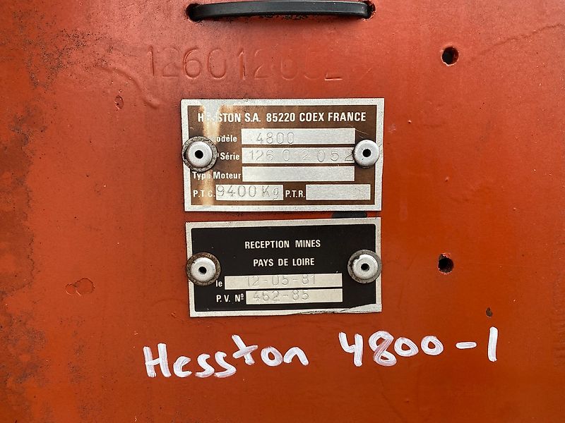 Hesston 4800 (Spare part/Reservedel/Ersatzteil)