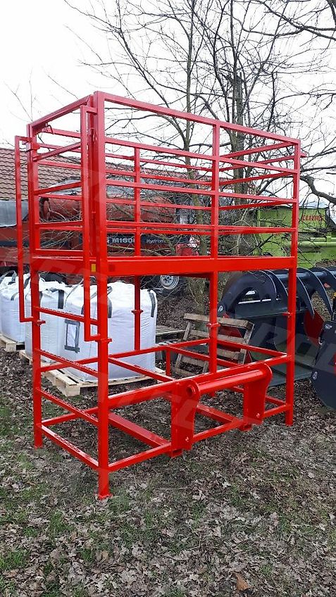 KREATEC Arbeitskorb, Arbeitsbühne 2,0 m mit Erhöhung 1,5