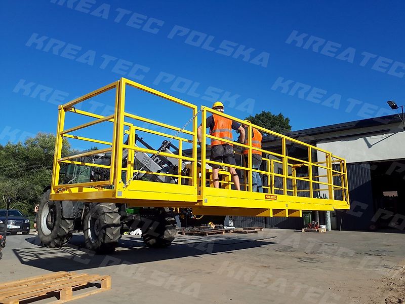 KREATEC Arbeitskorb, Arbeitsbühne 1,5m verzinkt