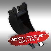 Jansen Schaufel 260 mm für Heckbagger Jansen BHM / BHSM, Anbaubagger