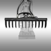 Jansen Hydraulisch schwenkbarer Rechen für Minibagger Jansen MB-800