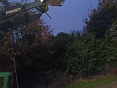 Stoll Rübengabel 180cm Korbbreite Euroaufnahme Hochkippschaufel (Gabel) Hochkippgabel mit E-Ausklinkung oder Klinklader Hubfunktion und Ausklinken des Werkzeugs mittels Seilzug Feuerholzgabel Siebgabel 1,8m Arbeitsbreite mit gerundeten Aufnahmestäben