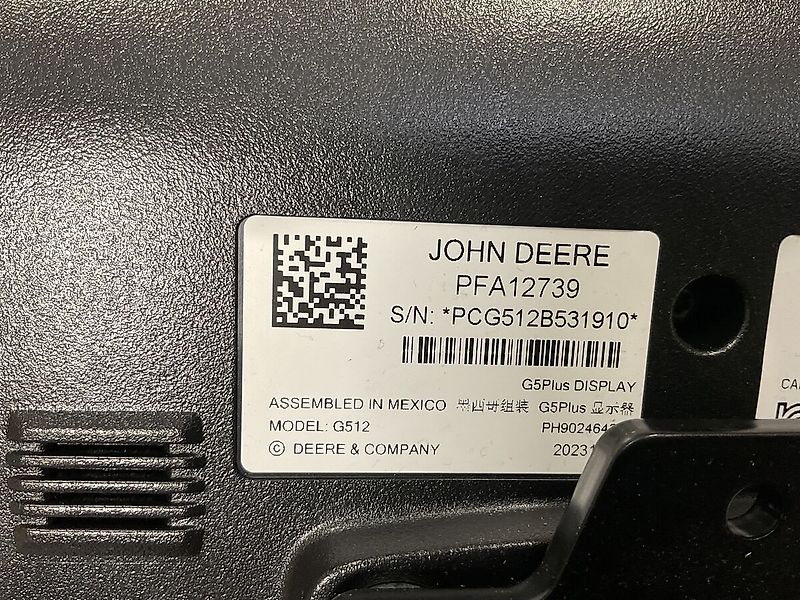 John Deere G5Plus Display