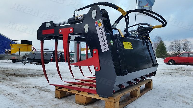 KREATEC Dungzange/Krokodil/Krokodilgebiss für Teleksoplader, 1,2 bis 2,8 m, Zinken FSDT aus Frankreich