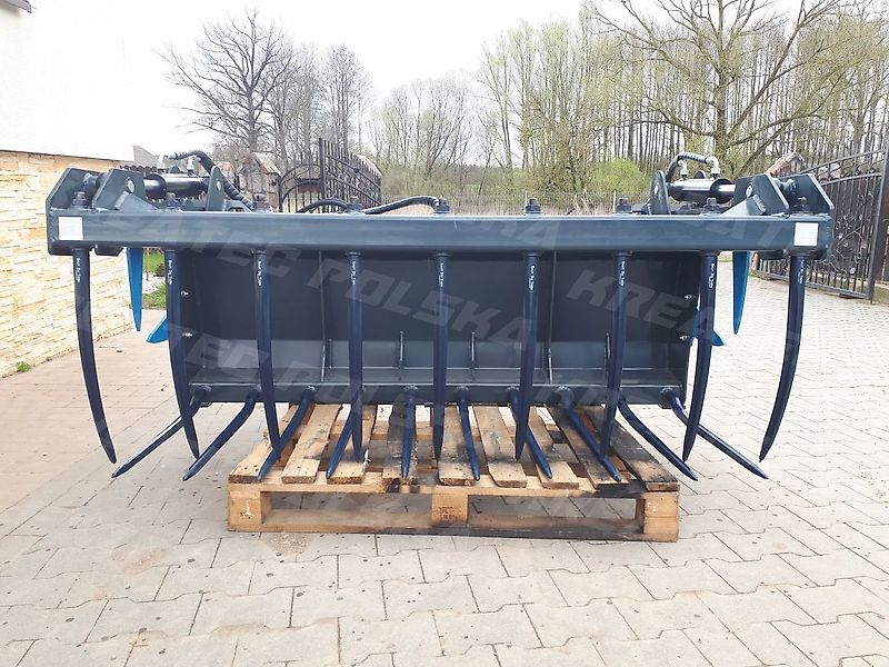 KREATEC Dungzange/Krokodil/Krokodilgebiss für Teleksoplader, 1,2 bis 2,8 m, Zinken FSDT aus Frankreich