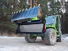 KREATEC Schaufel 4in1/Klappschaufel 1,4m HEAVY, schwere Ausfuehrung, Hardox